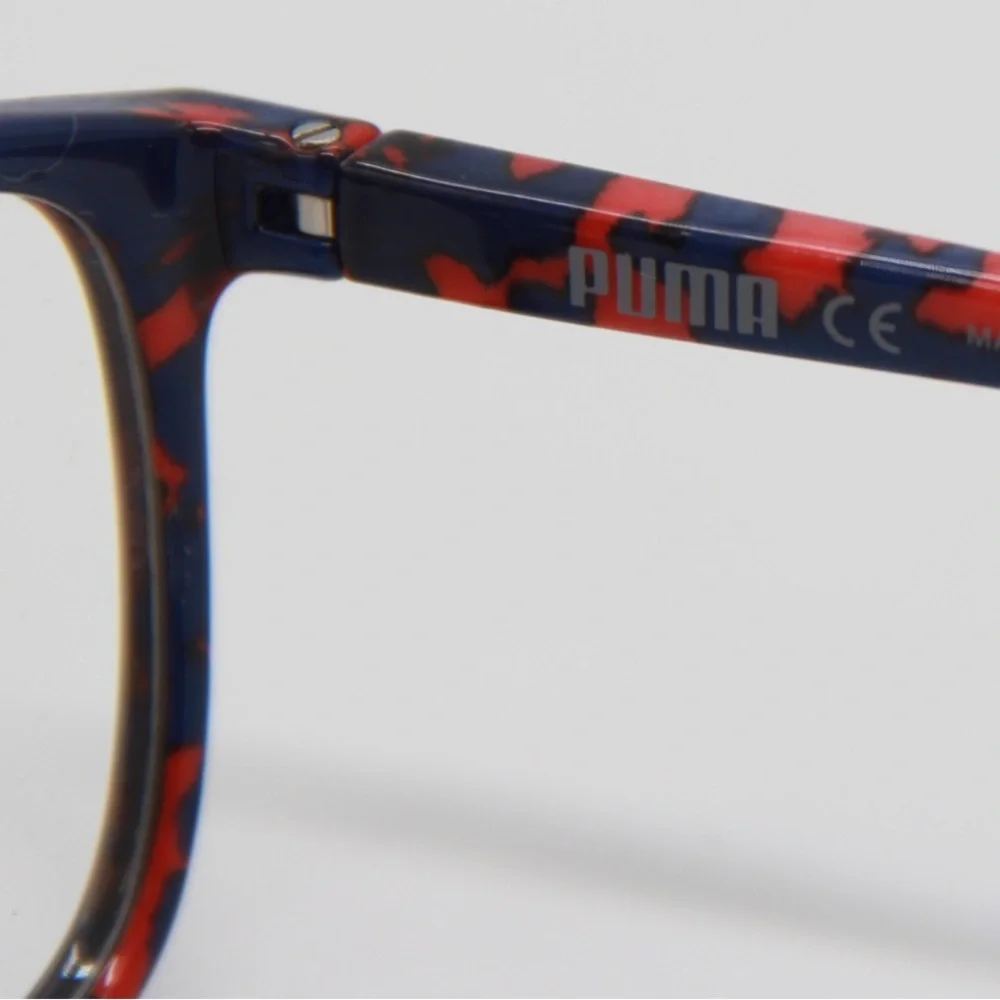 NEW PUMA PU0080O 002 RED BLUE EYEGLASSES PUMA PU00800
